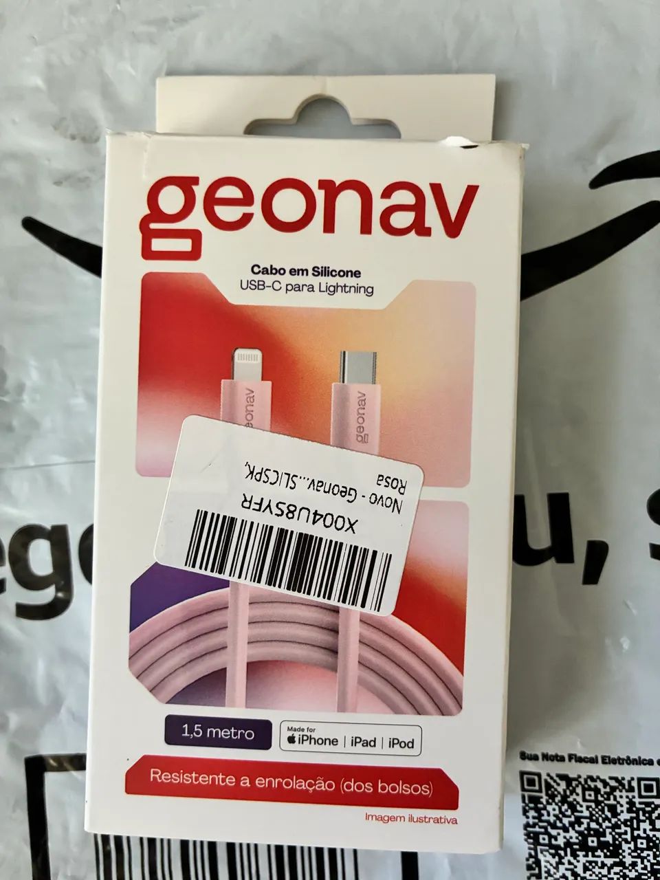 Geonav Cabo de Silicone USB-C para Lightning - Foto 2