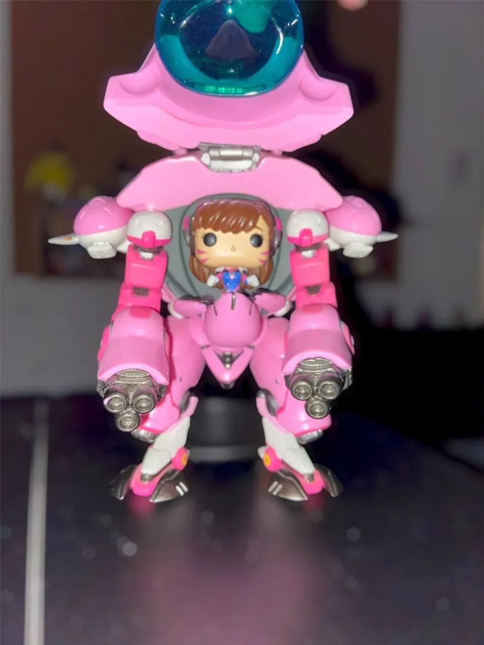 Funko Pop D.Va com MEKA #177 Overwatch - Conjunto sem caixa - DVa Blizzard - Foto 3