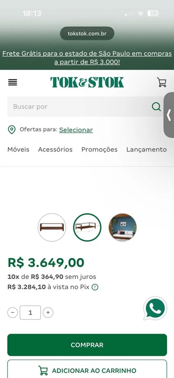 SOFÁ - 3 lugares  - Foto 4