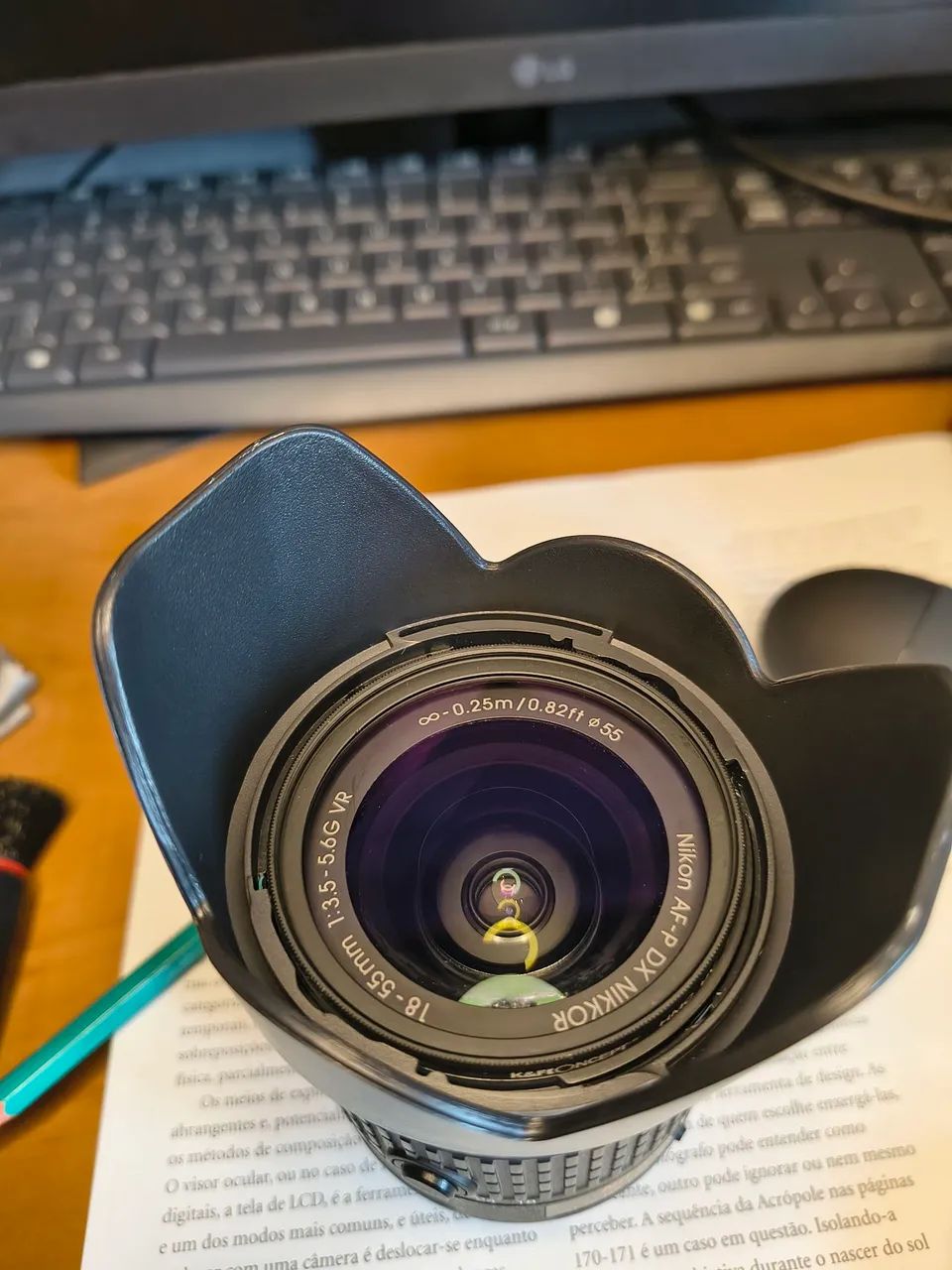 Lente Nikon 18-55mm AF-P DX VR NOVA! - Câmeras e Filmadoras