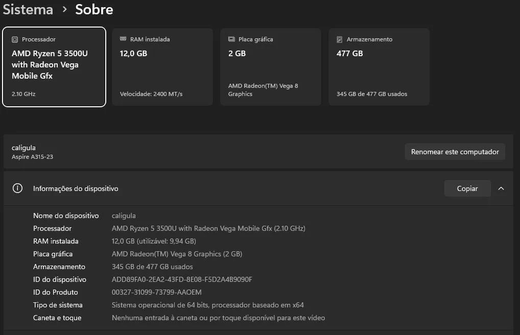 Acer Aspire 3 Ryzen 5 | 12GB RAM | SSD 512GB | Full HD - Foto 2