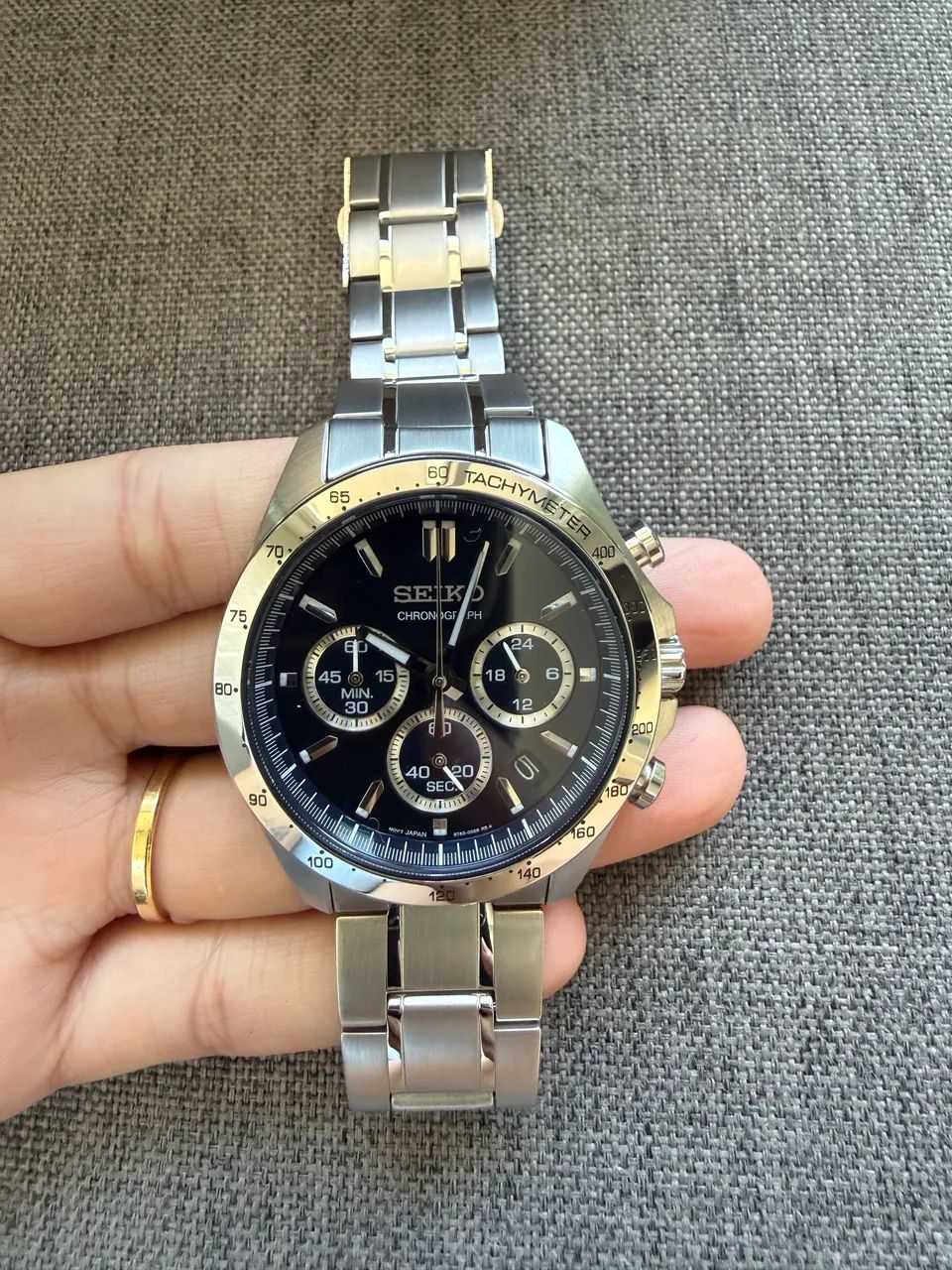 Relógio Seiko Chronograph Blue - Foto 3