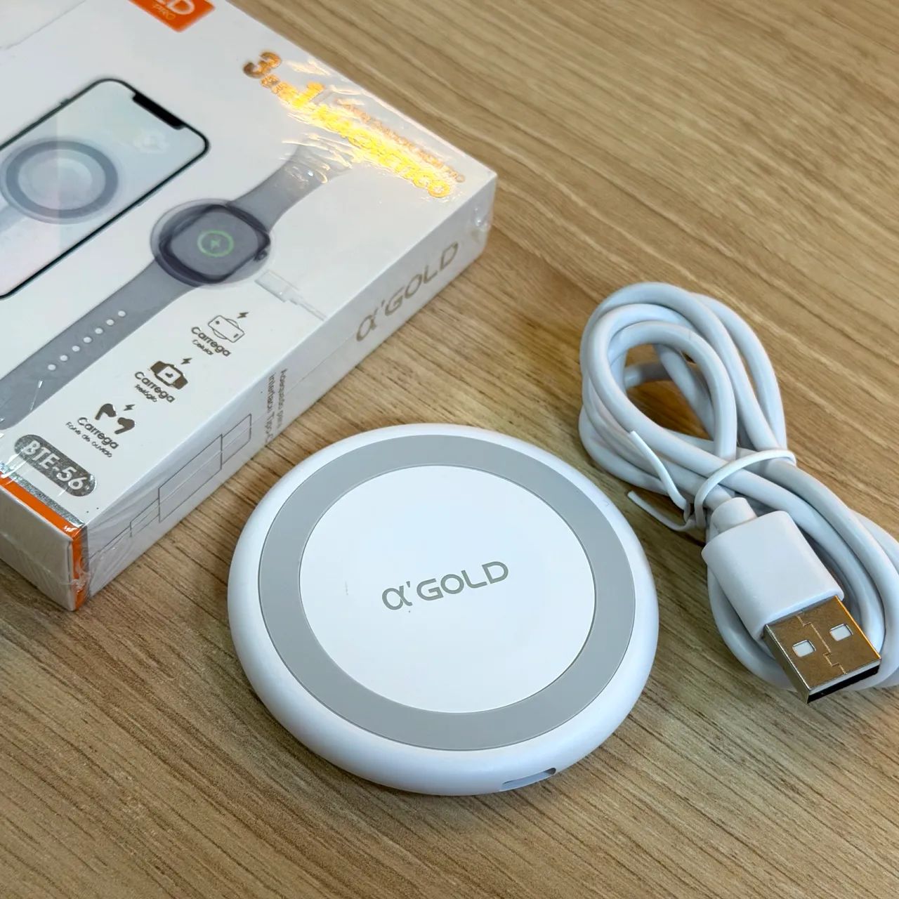 CARREGADOR MAGNÉTICO PARA APPLE WATCH - POTÊNCIA 15W - Foto 2