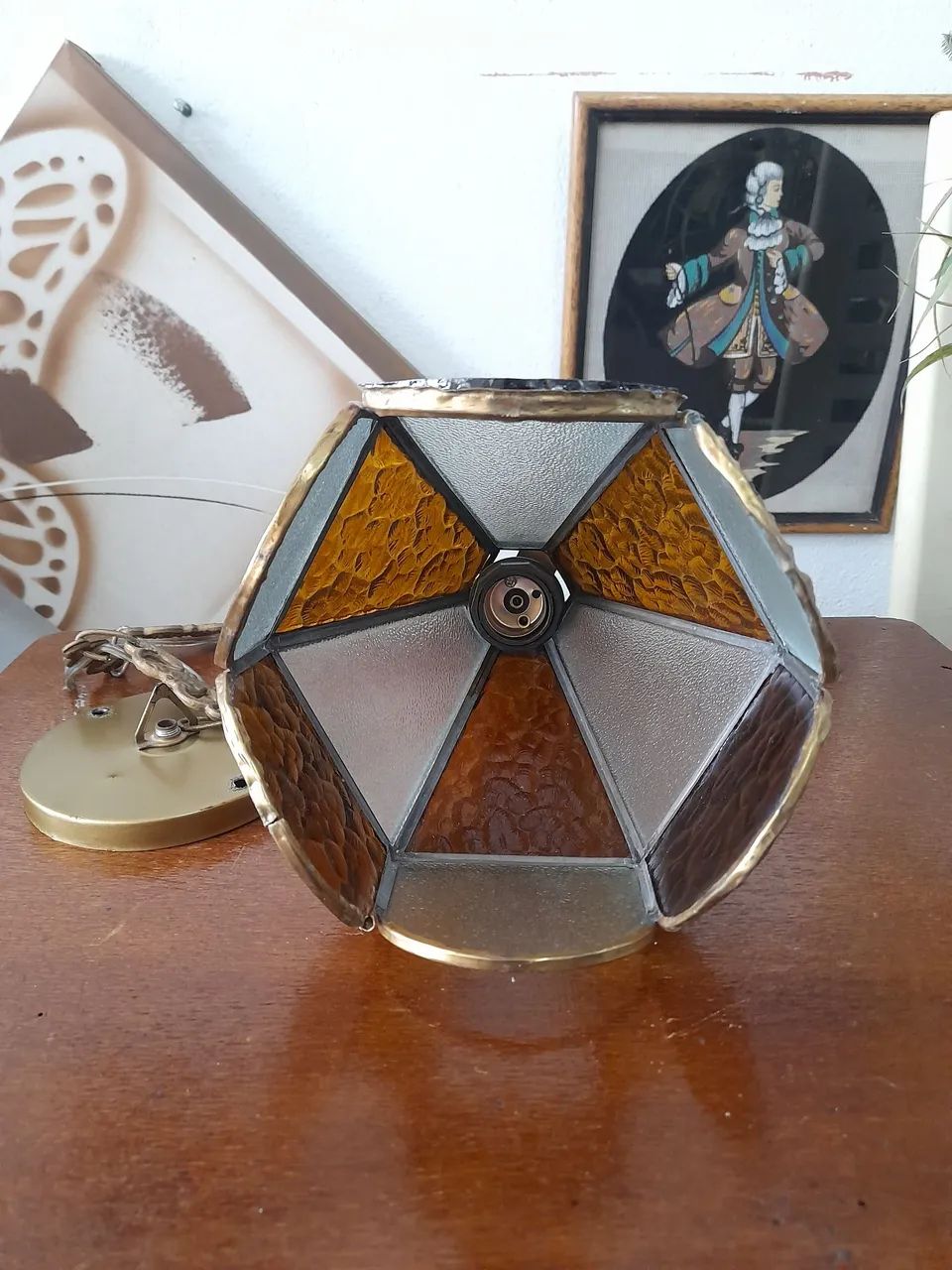 Lustre de teto vitral - Foto 4