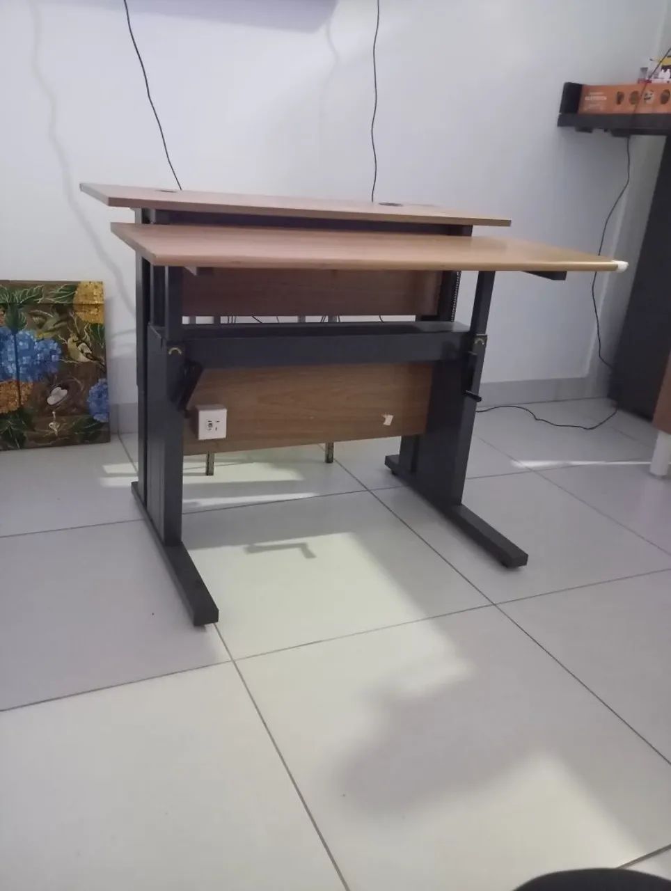 Selling excellent computer desk with reinforced iron legs