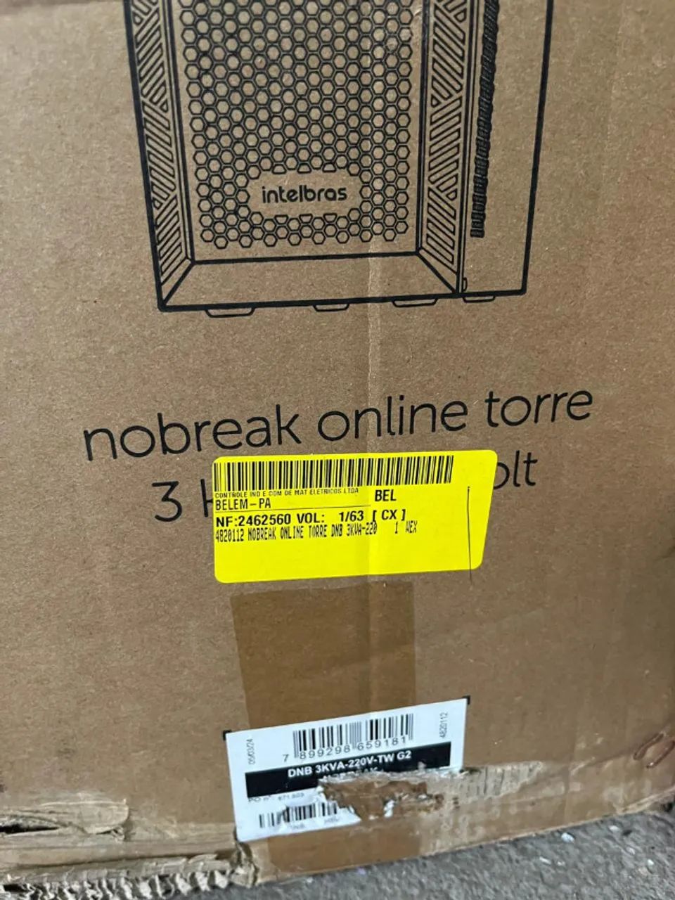 Nobreak Senoidal Intelbras Dnb 3.0 Kva Tw 220v 3000va 2700w Preto - Foto 3