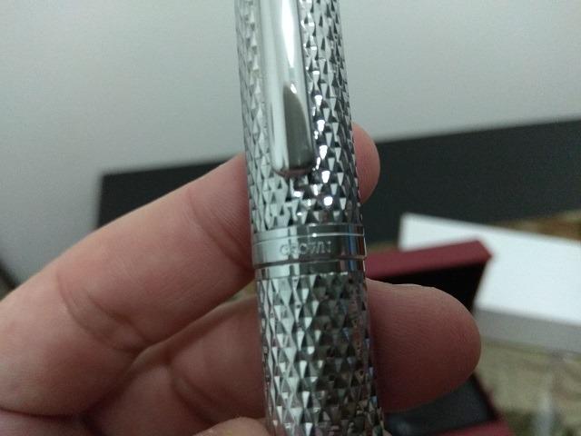 Caneta Crown Roller Ball Royal Collection Filigran Silver Prata - Foto 3