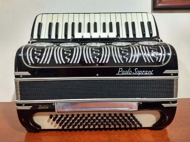 Acordeon Paolo Soprani 80 Baixos Luxo Italiana - Foto 4