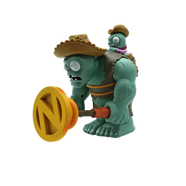Plants Vs Zombies Brinquedo Boneco Gargantuar Fazendeiro