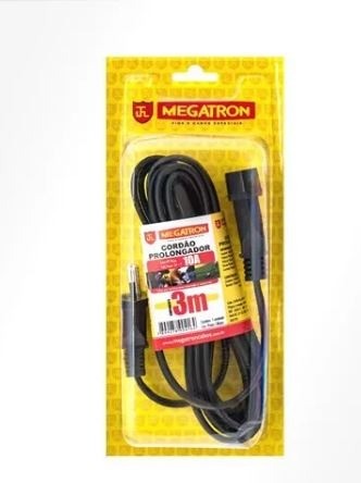 Extensão Elétrica / Cordão Prolongador - Megatron 10a - 3m - Foto 2