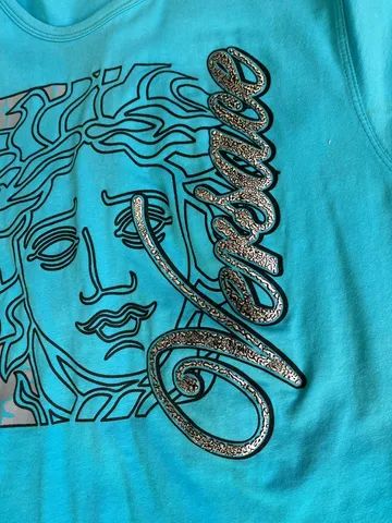 Camisa Versace Jeans Couture azul claro  - Foto 3