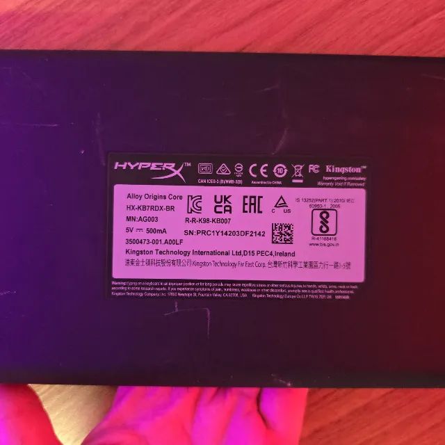 Teclado Mecânico Gamer HyperX Alloy Origins Core, RGB Switch HyperX Red, ABnT2 - Foto 3