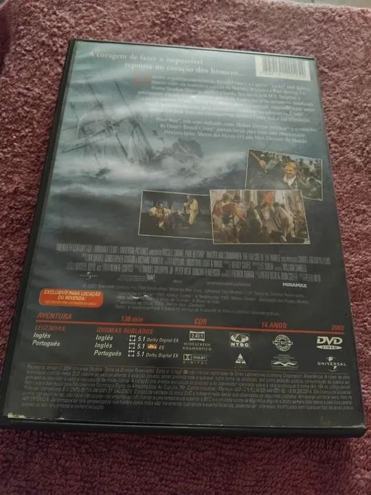 DVD filme Mestre dos Mares - Foto 2