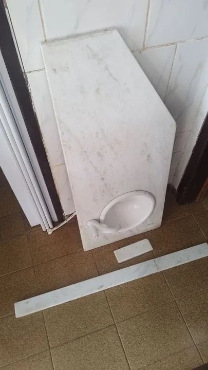 Cuba de mármore para banheiro