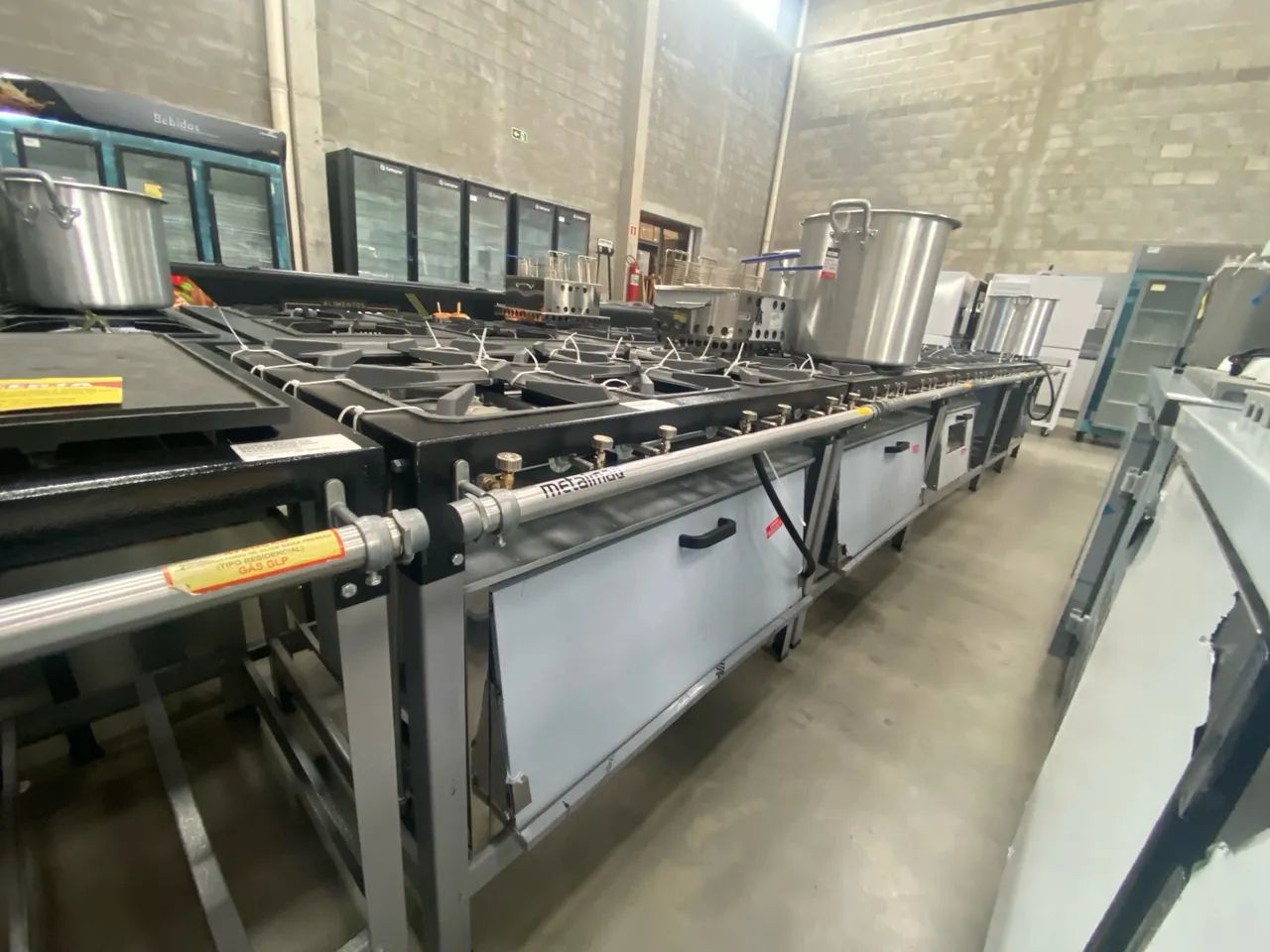 FOGÃO 6 BOCAS ALTA PRESSÃO STORI PREMIUM M19 COM SUPER FORNO P6,5 - METALMAQ  - Foto 5