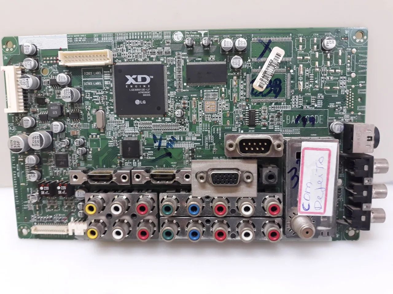 Vendo placa de vídeo TV LG. 42pg30r. Com defeito 