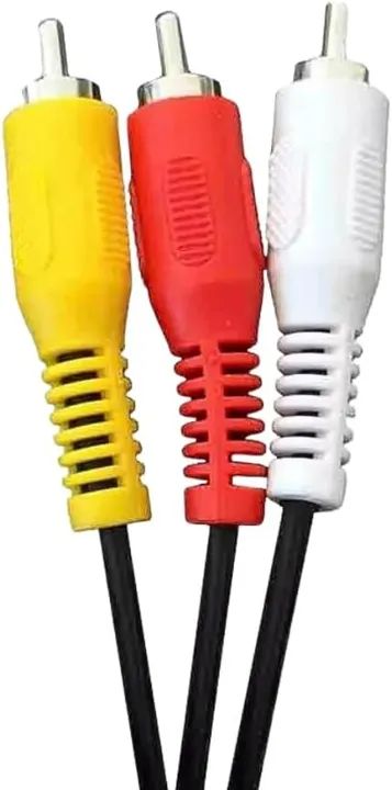 Cabo coaxial de áudio e vídeo RCA 3x3 Macho Para Tv, Vídeo Cassete, DVD, Home Theather - Foto 3