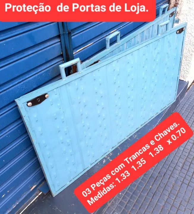 Chapas de Ferro_ proteção Portas para lojas. - Foto 4