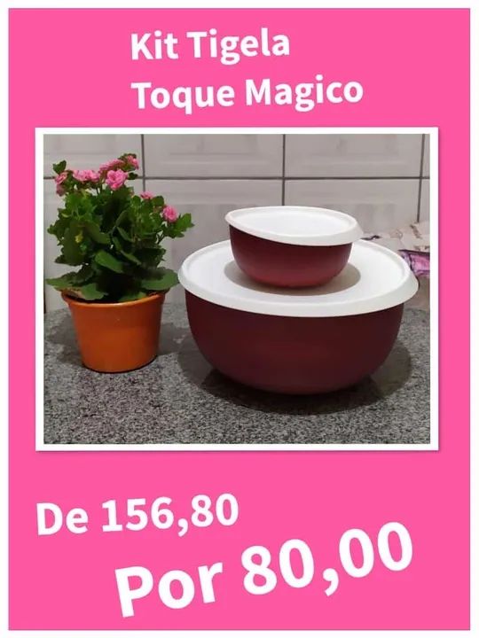 Kit Tigela Toque Mágico - Imperdível!