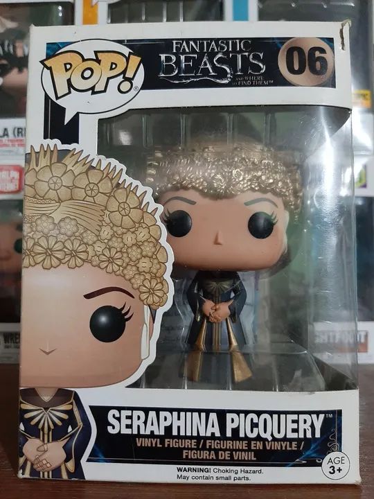 Funko POP 06 Seraphina Picquery Animais Fantásticos - Harry Potter - Com detalhe 