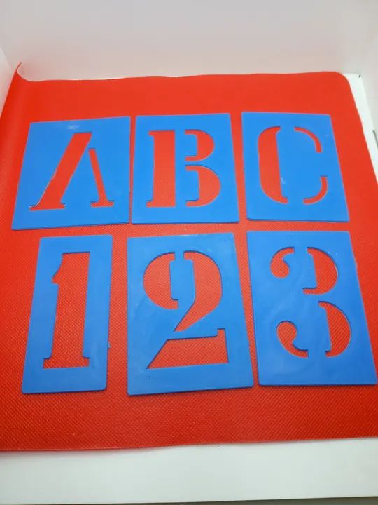 Kit molde letras e números 