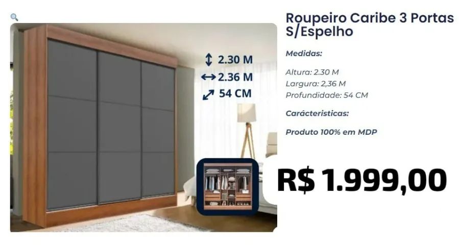 Guarda Roupa Caribe