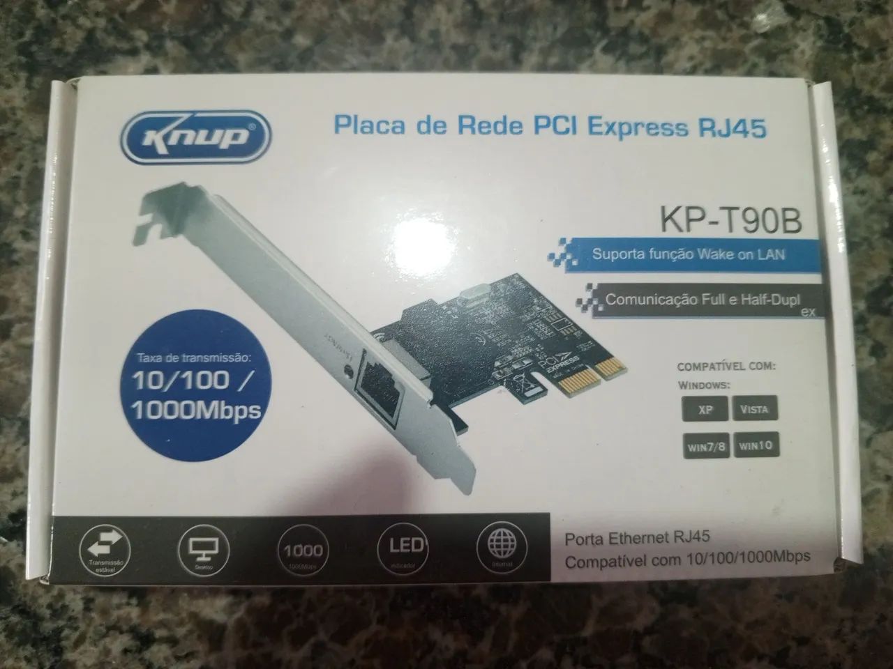 Placa de rede PCI express Rj45 10/100/1000 - Foto 3