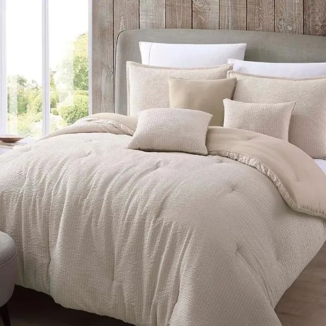 NOVO - Kit Cobre Leito Queen Bege 5 peças bege