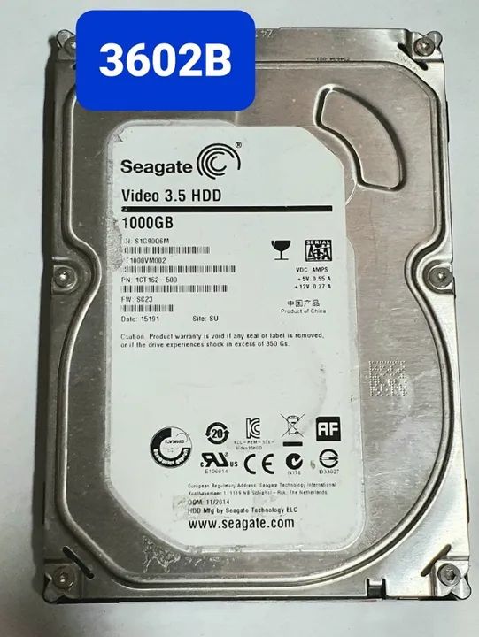 Placa Hd 1 Tb St1000vm002 - Fw: Sc13 - Cod. 3602b