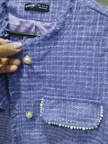 Casaquinho/blazer roxo shein - Foto 4