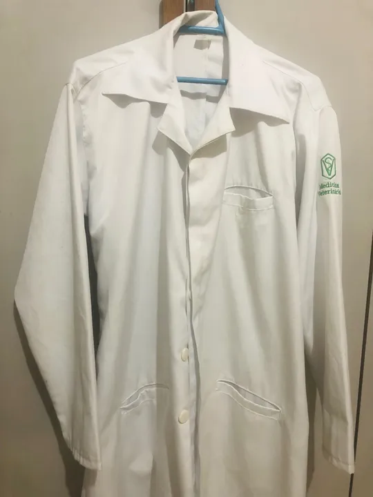 Jaleco longo Medicina Veterinária bordado