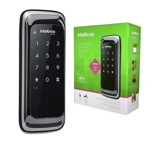 fechadura intelbras para porta de vidro ou madeira 