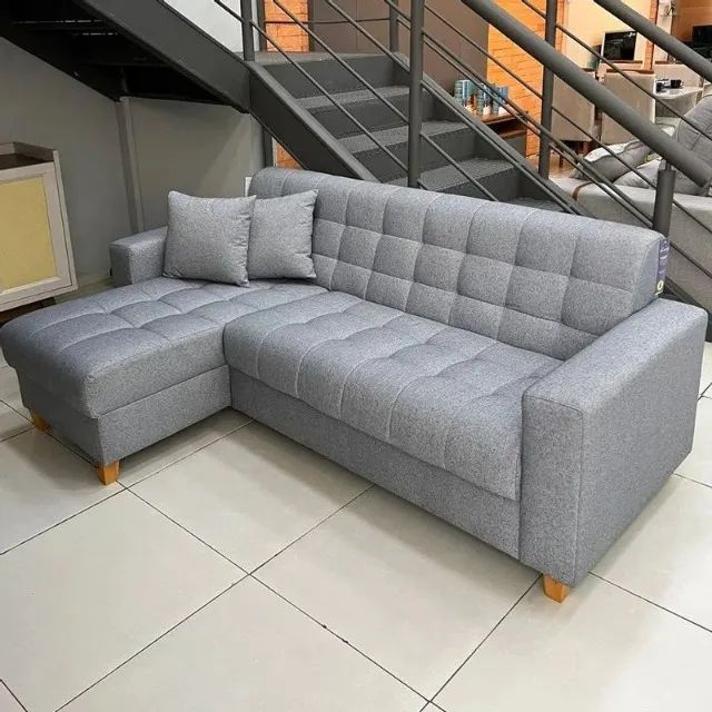sala sofa diva 3 lugares tecido linho 