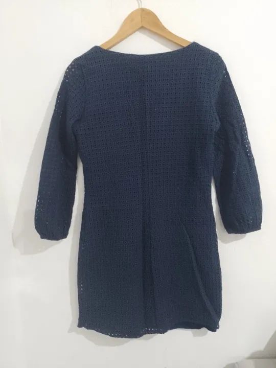 vestido de caça bordada da Zara  - Foto 6