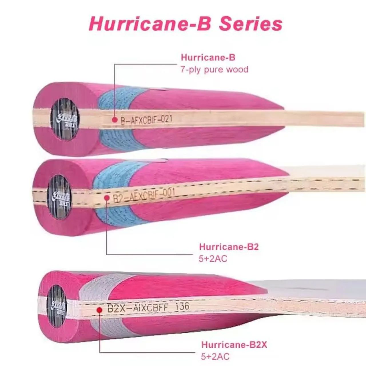 Raquete Caneta/Classineta DHS Hurricane Fang BO 7 Folhas - Foto 2
