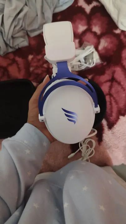 Headset Gamer Pantera pro v2 roxo  - Foto 5