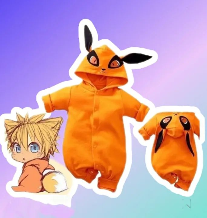 Kurama naruto fantasia bebê kuiby 
