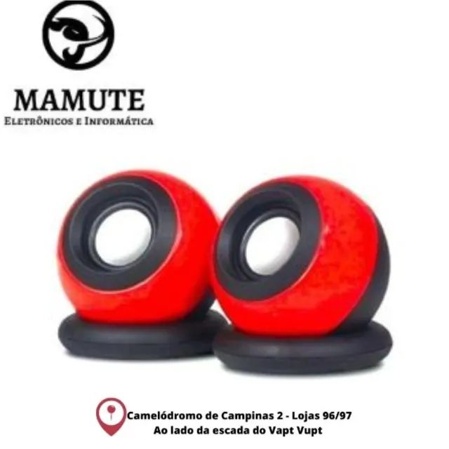 Mini Caixa de Som para PC/Notebook 6W - Multimídia Speaker