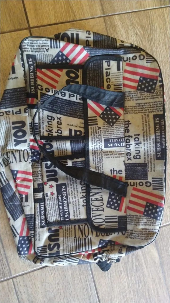 Bolsa de Viagem, 20cm largura, 56cm comprimento, 30cm altura - DESAPEGO - Foto 5