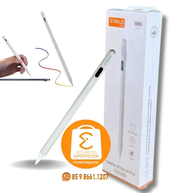 stylus1s 美品 Caneta Stylus Activa Touch Recarregável Compatível com iOS e