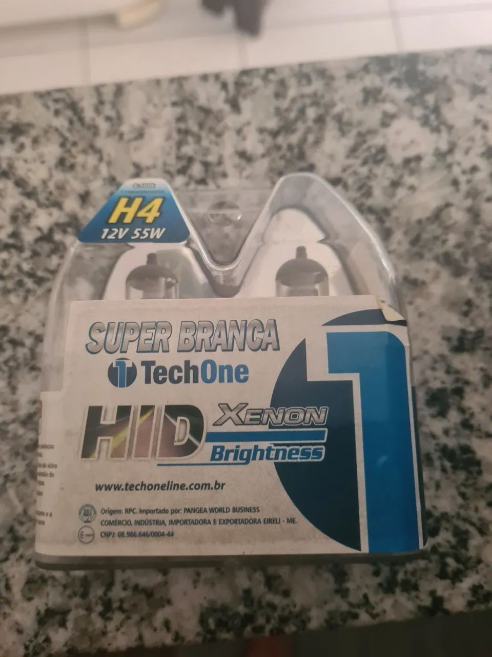 Lâmpadas Super Branca H4 TechOne Xenon 12V 55W
