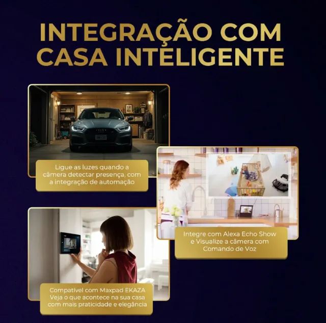 Câmera De Segurança 360º Dome Wi-fi EXTERNA/INTERNA - Foto 4