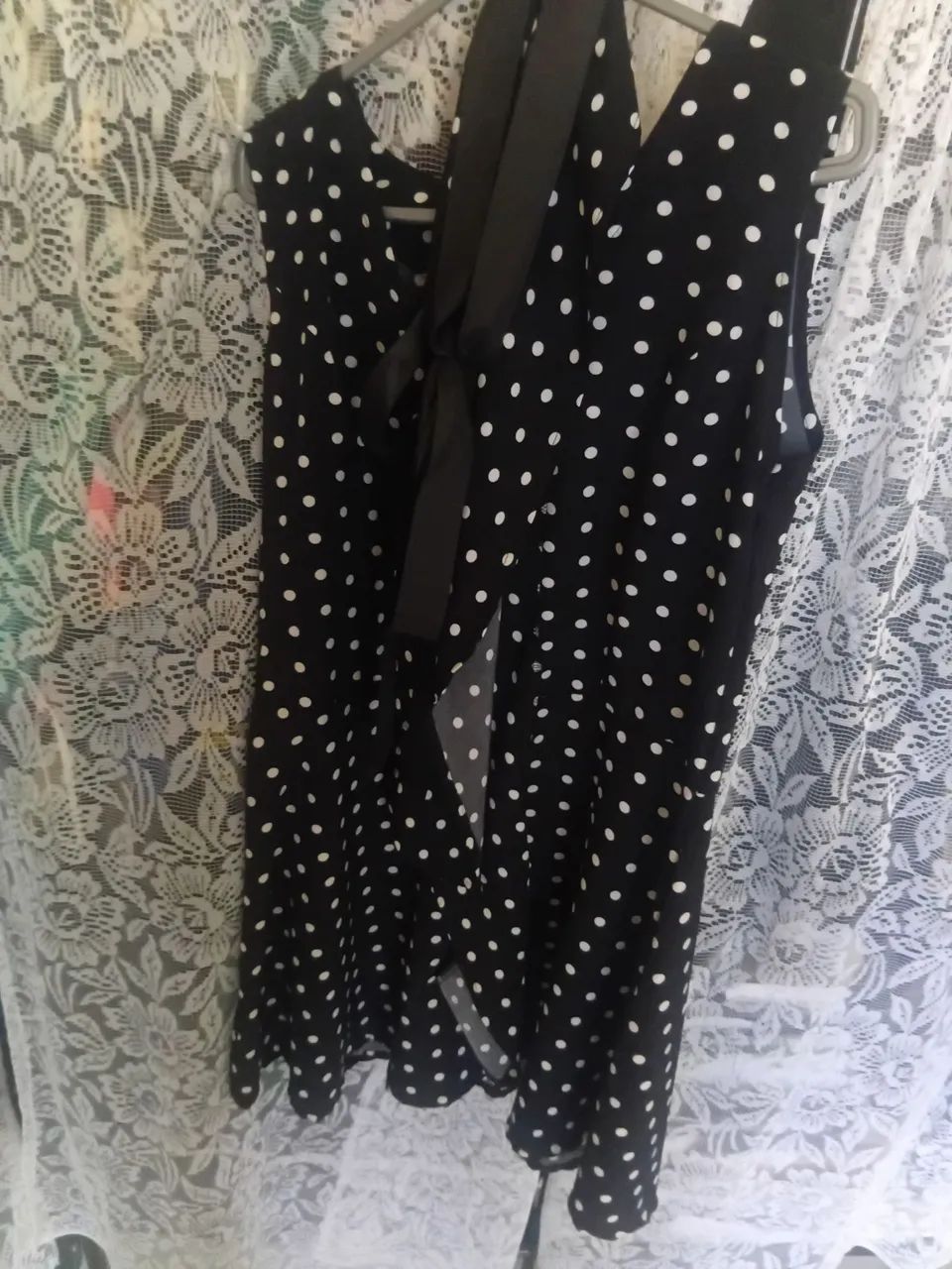 Vestido Poá Elegante