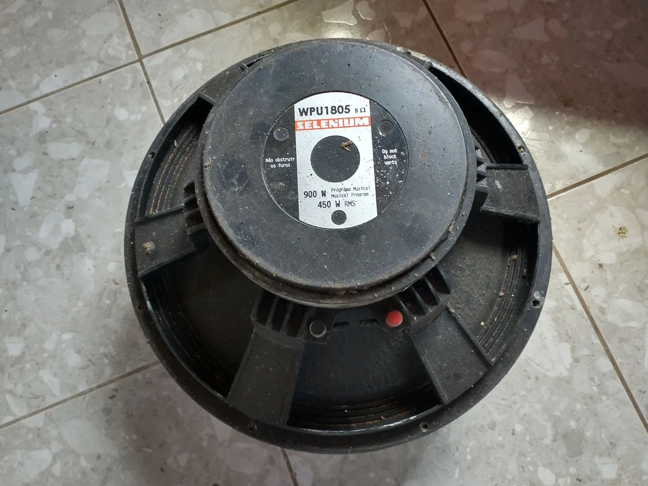 Par de Alto-falante Selenium WPU1805 8 Ohms 450:Rms