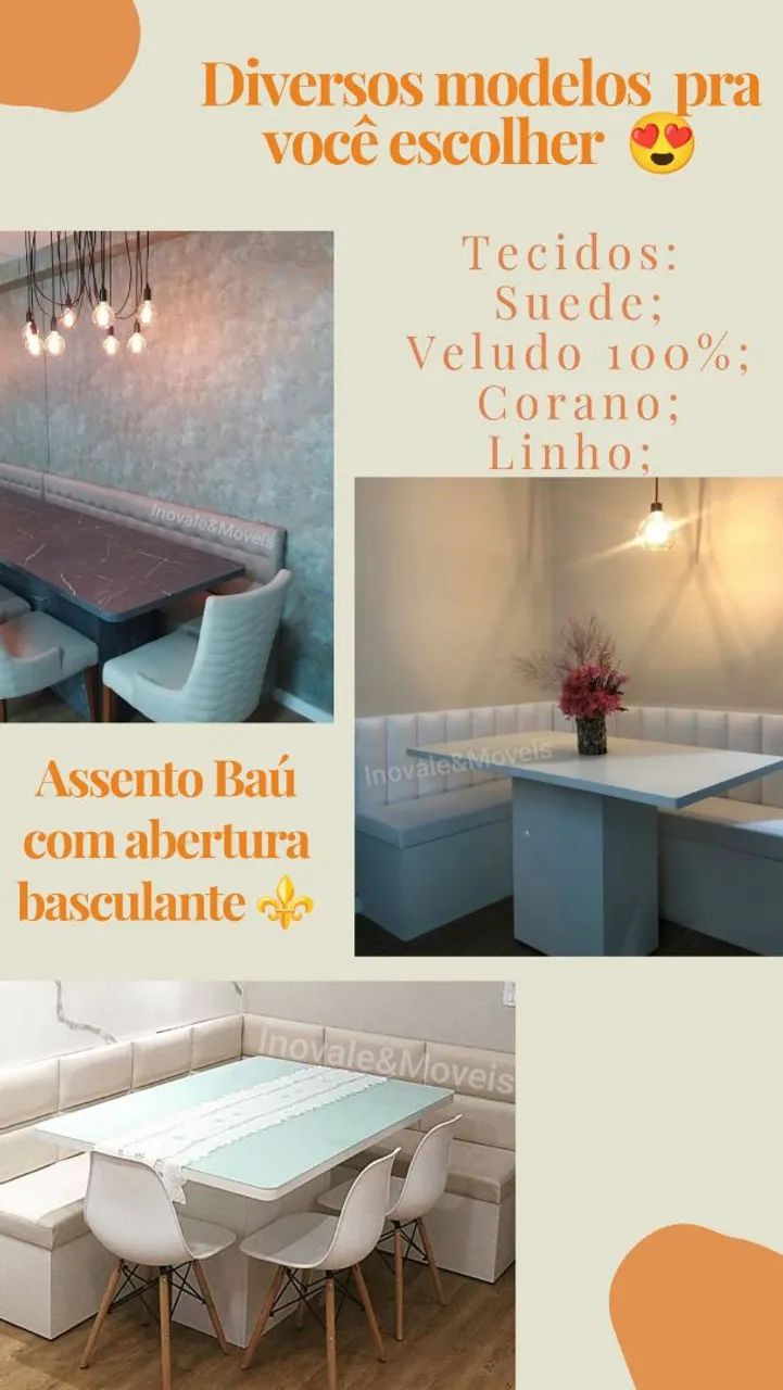 Banco de Canto para Cozinha - Fabricação sob medida ? - Foto 4
