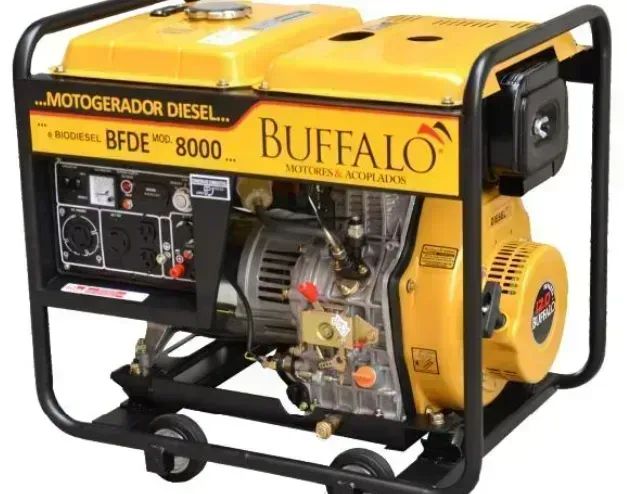 Gerador de energia a Diesel 6.5 kva BFDE 8000 partida Elétrica Com Bateria Buffalo 474cc  - Foto 4