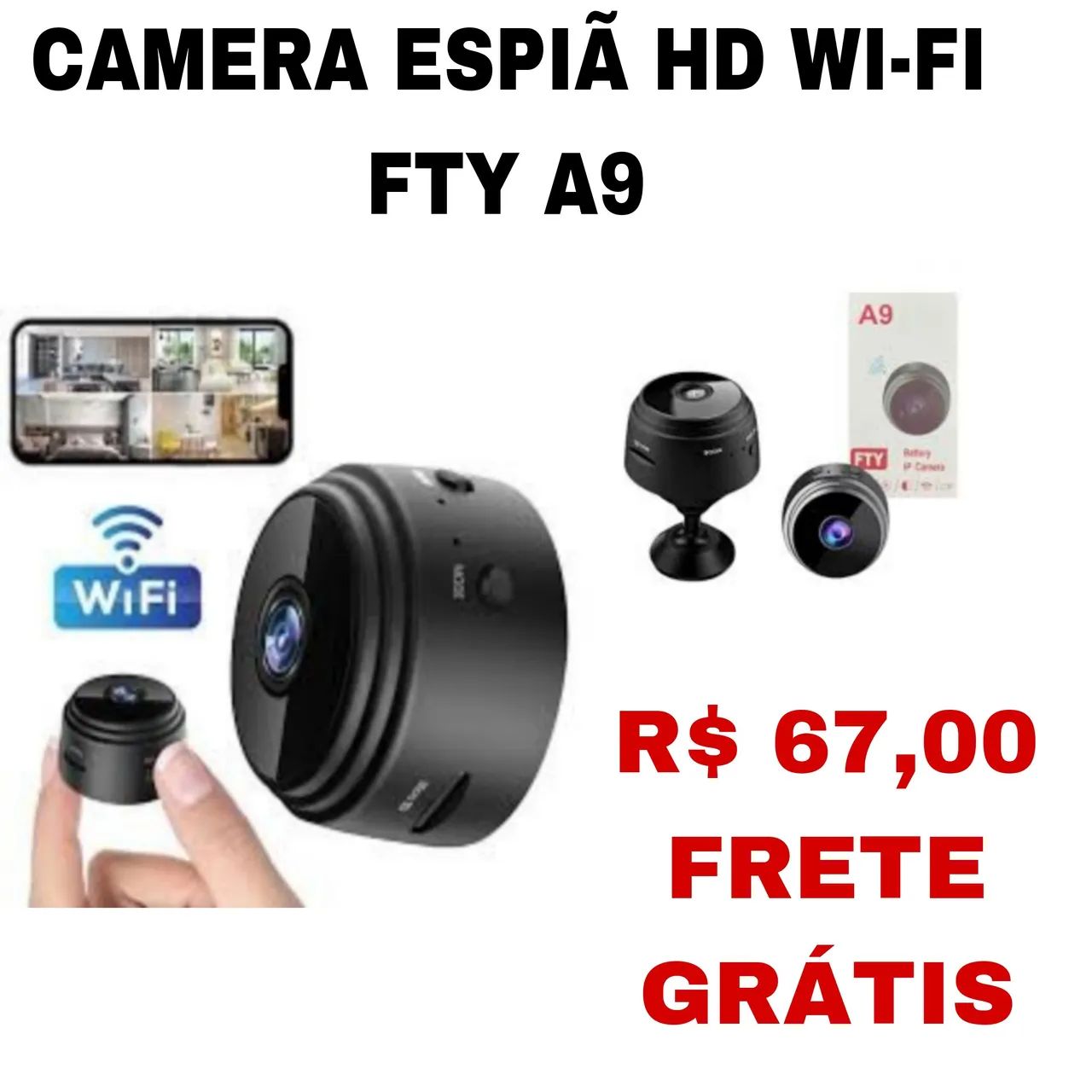 Mini camera HD WI-FI ESPIÃ 