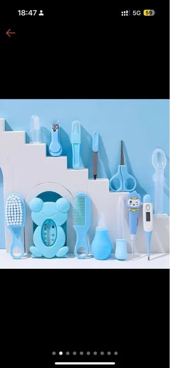 Kit de higiene para bebê - Azul e Rosa - Foto 3