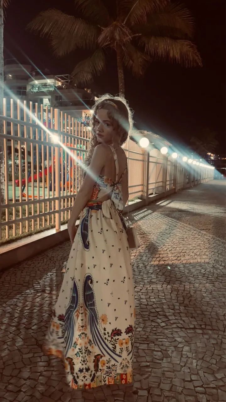 Conjunto estampado saia longa - Foto 3