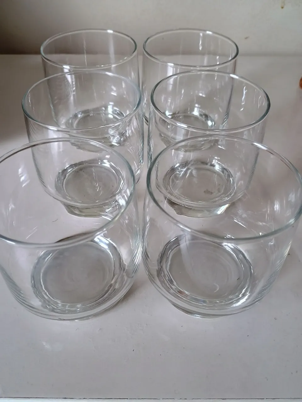 Conjunto de 6 Copos de Vidro Redondos